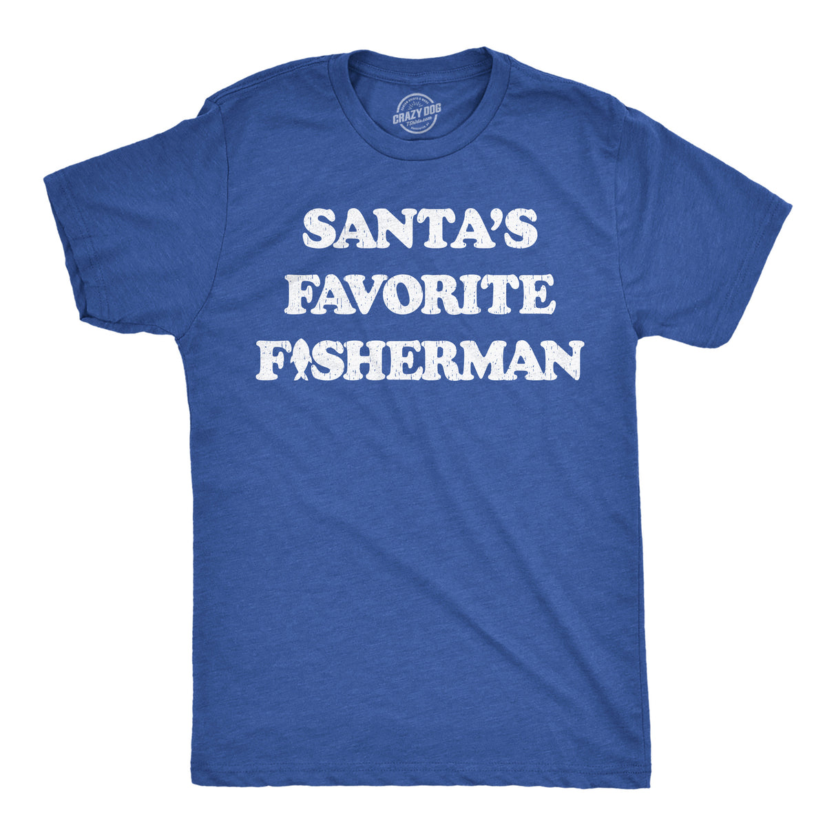 Mens Funny T Shirts Santas Favorite Fisherman Sarcastic Fishing Graphic Novelty Christmas Tee for Men