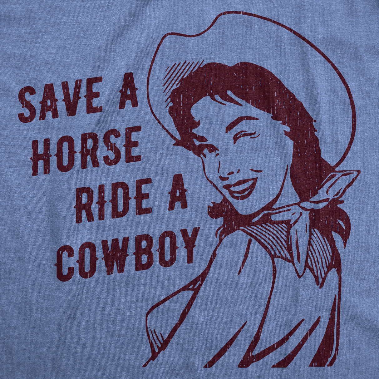 Mens Funny T Shirts Save A Horse Ride A Cowboy Graphic Tee for Men