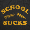 Mens Funny T Shirts School Sucks Sarcastic Graphic Tee For Men