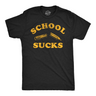 Mens Funny T Shirts School Sucks Sarcastic Graphic Tee for Men