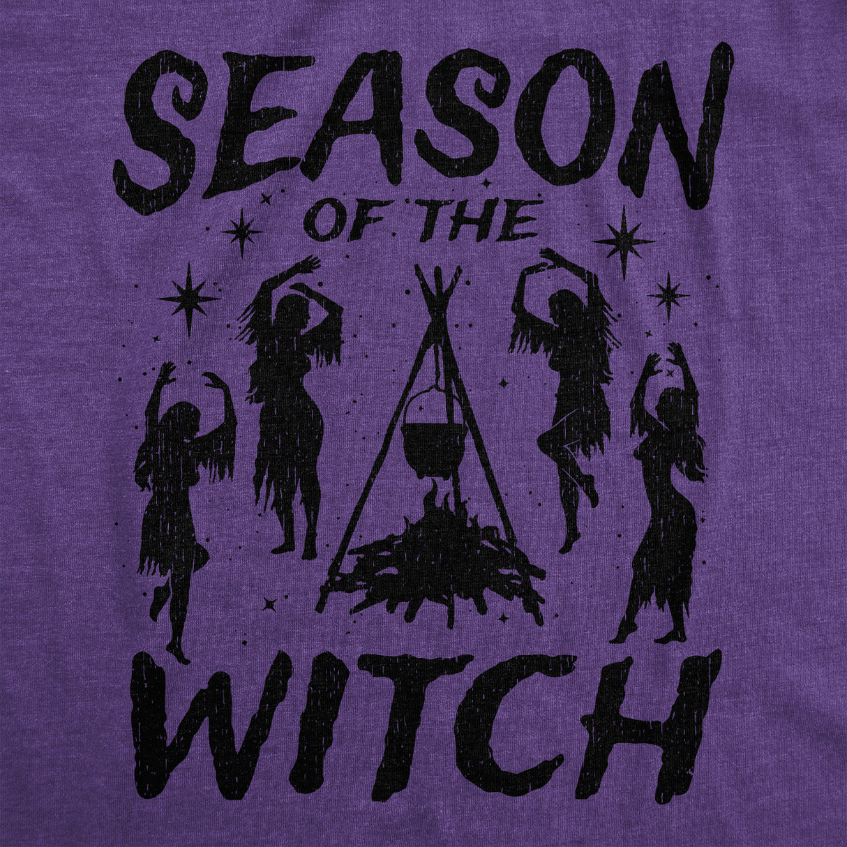 Womens Funny T Shirts Season Of The Witch Sarcastic Halloween Witch Graphinc Tee For Ladies