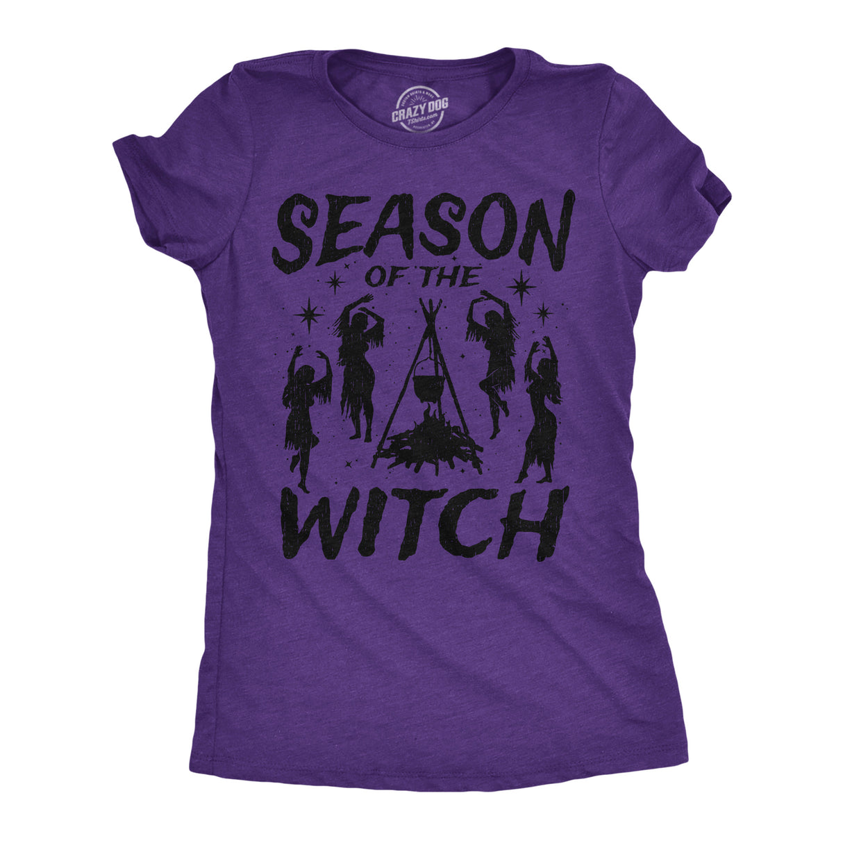 Womens Funny T Shirts Season Of The Witch Sarcastic Halloween Witch Graphinc Tee For Ladies