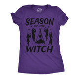 Womens Funny T Shirts Season Of The Witch Sarcastic Halloween Witch Graphinc Tee For Ladies