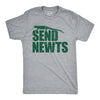 Mens Funny T Shirts Send Newts Sarcastic Graphic Novelty Tee For Men