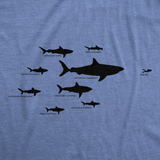 Kids' Shark Hierarchy T Shirt Funny Youth Sharks Shirt I Love Sharks Tee