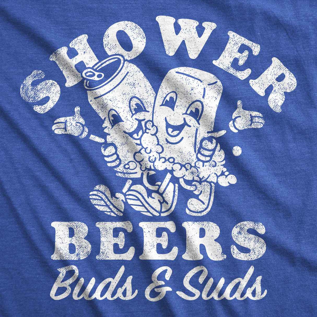 Mens Funny T Shirts Shower Beers Buds And Suds Sarcastic Drinking Graphic Tee For Men