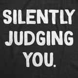 Silently Judging You Baby Bodysuit Funny Sarcastic Novelty Jumper For Infants