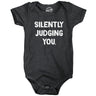 Silently Judging You Baby Bodysuit Funny Sarcastic Novelty Jumper For Infants