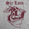 Mens Funny T Shirt Sir Loin Sarcastic Food Graphic Tee For Men