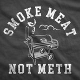 Smoke Meat Not Meth Unisex Hoodie Funny Sarcastic Barbeque Grilling Graphic Hooded Sweatshirt