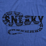 Mens Funny T Shirts Sneaky Snake Sarcastic Graphic Tee for Men