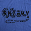 Mens Funny T Shirts Sneaky Snake Sarcastic Graphic Tee For Men