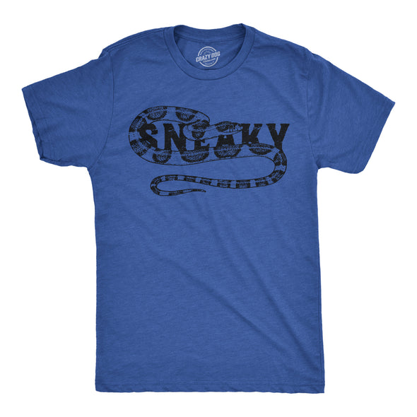 Mens Funny T Shirts Sneaky Snake Sarcastic Graphic Tee For Men