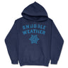 Snuggle Weather Unisex Hoodie Funny Cold Winter Cuddle Joke Hooded Sweatshirt