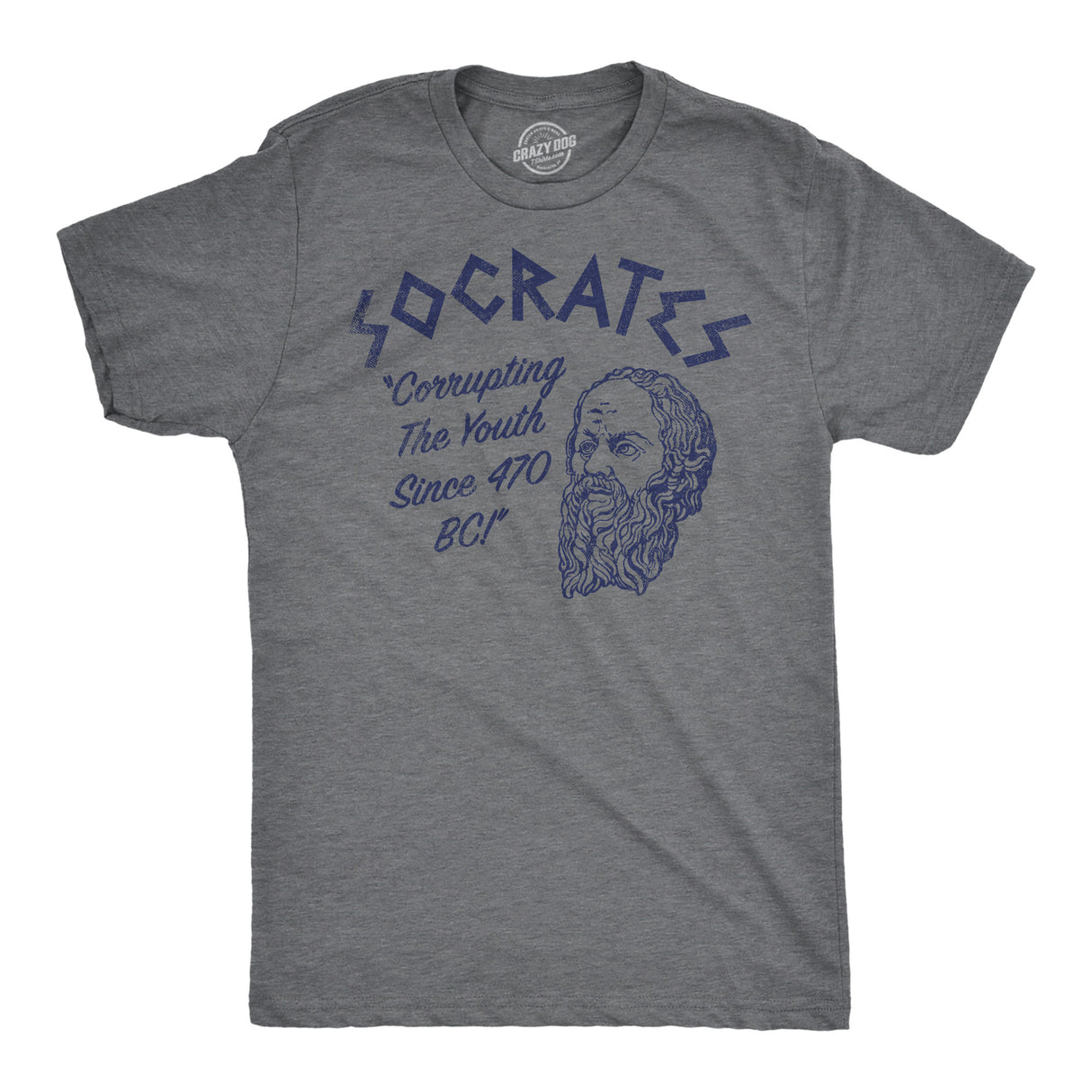 Mens Funny T Shirts Socrates Sarcastic Graphic Novelty Tee for Men