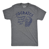 Mens Funny T Shirts Socrates Sarcastic Graphic Novelty Tee for Men