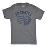 Mens Funny T Shirts Socrates Sarcastic Graphic Novelty Tee for Men