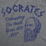Mens Funny T Shirts Socrates Sarcastic Graphic Novelty Tee for Men