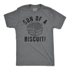 Mens Funny T Shirts Son Of A Biscuit Sarcastic Food Graphic Tee For Men