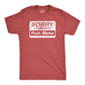 Mens Funny T Shirts Sorry I Forgot Your Name Sarcastic Graphic Novelty Tee for Men