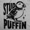 Mens Funny T Shirts Stud Puffin Sarcastic Graphic Tee For Men