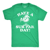 Mens Funny T Shirts Have A Sub Par Day Sarcasitc Golfing Novelty Tee For Men