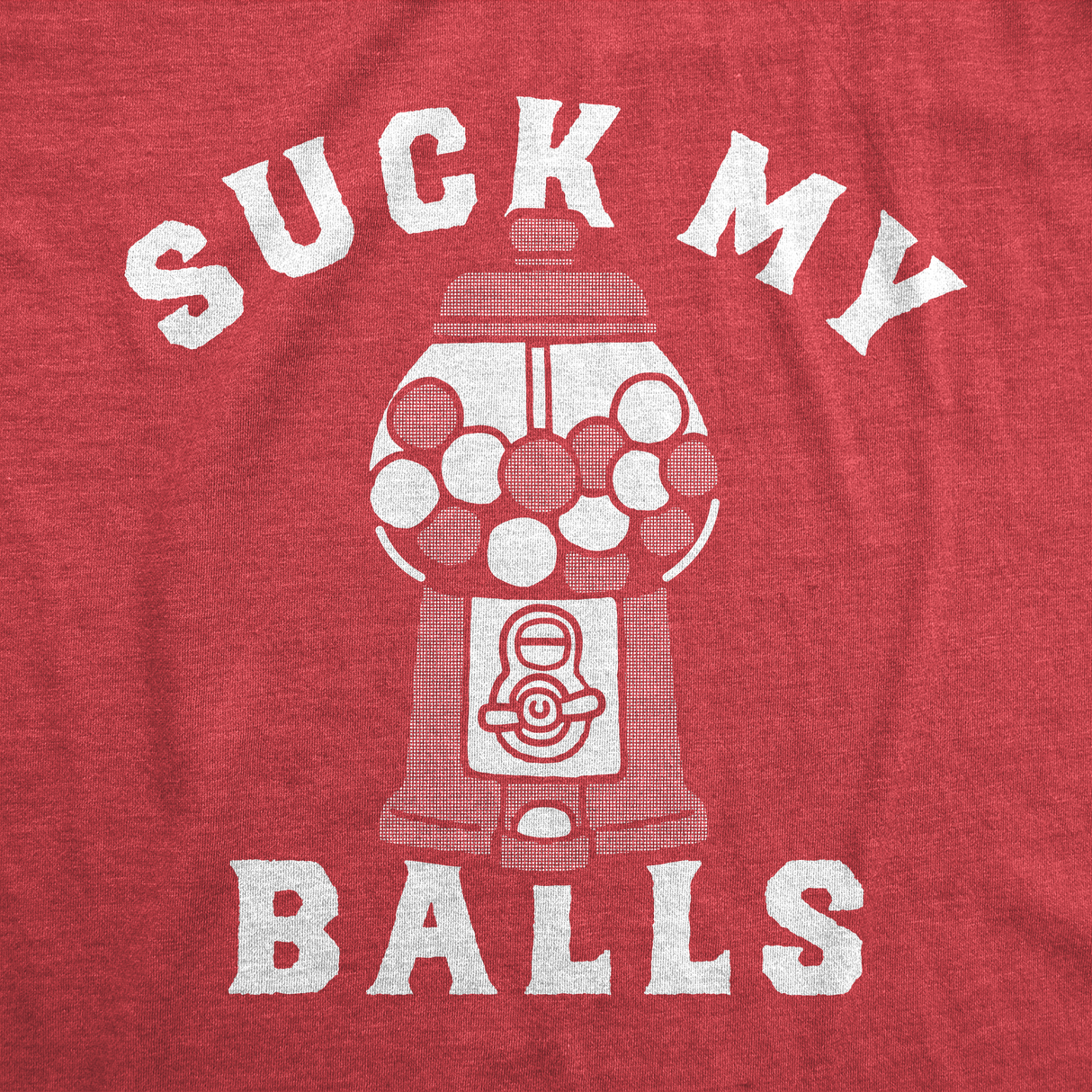Mens Funny T Shirts Suck My Balls Sarcastic Gumball Candy Graphic Tee for Men