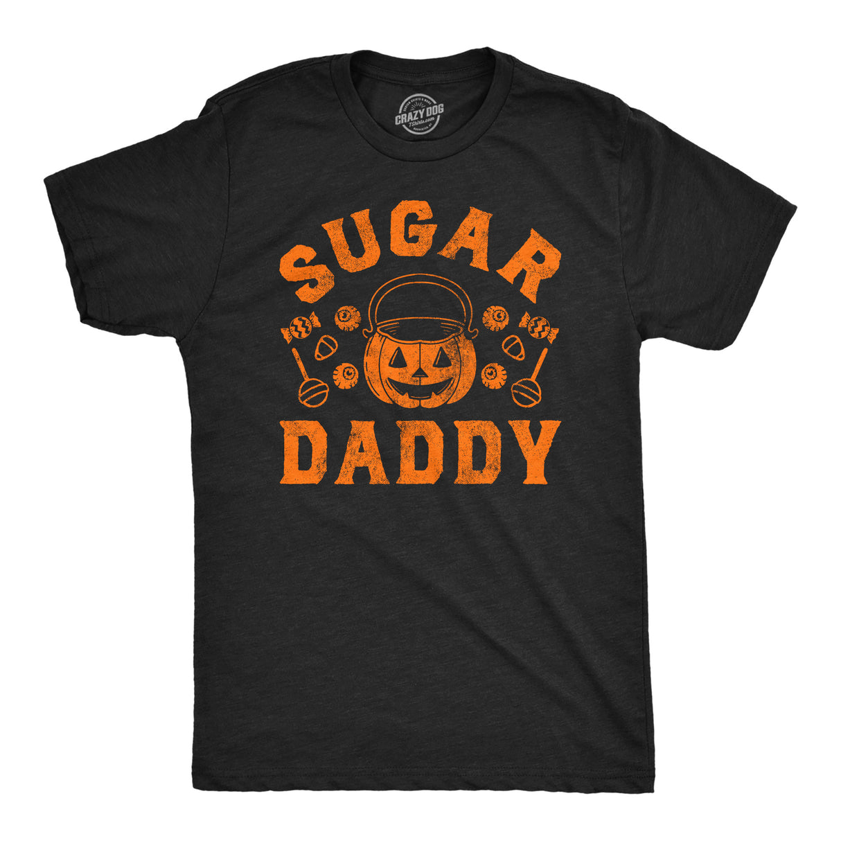 Mens Funny T Shirts Sugar Daddy Sarcastic Halloween Candy Trick Or Treat Novelty Tee for Men