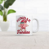 Sundae Fundae Mug Funny Sarcastic Ice Cream Graphic Novelty Coffee Cup-11oz