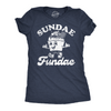 Womens Funny T Shirts Sundae Fundae Sarcastic Ice Cream Graphic Tee For Ladies