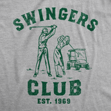 Mens Swingers Club Funny T Shirts Sarcastic Golfing Graphic Tee For Men