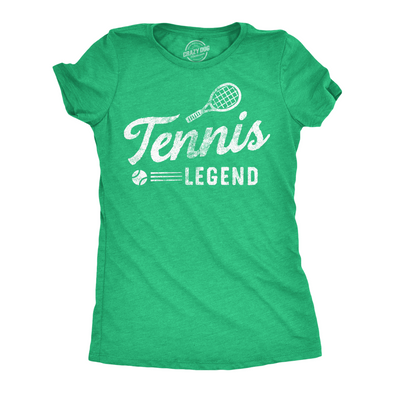 Womens Funny T Shirts Tennis Lengend Sarcastic Sports Graphic Tee For Ladies