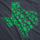 Mens Texas State Clover T Shirt Funny St Pattys Day Parade Four Leaf Shamrock Tee For Guys