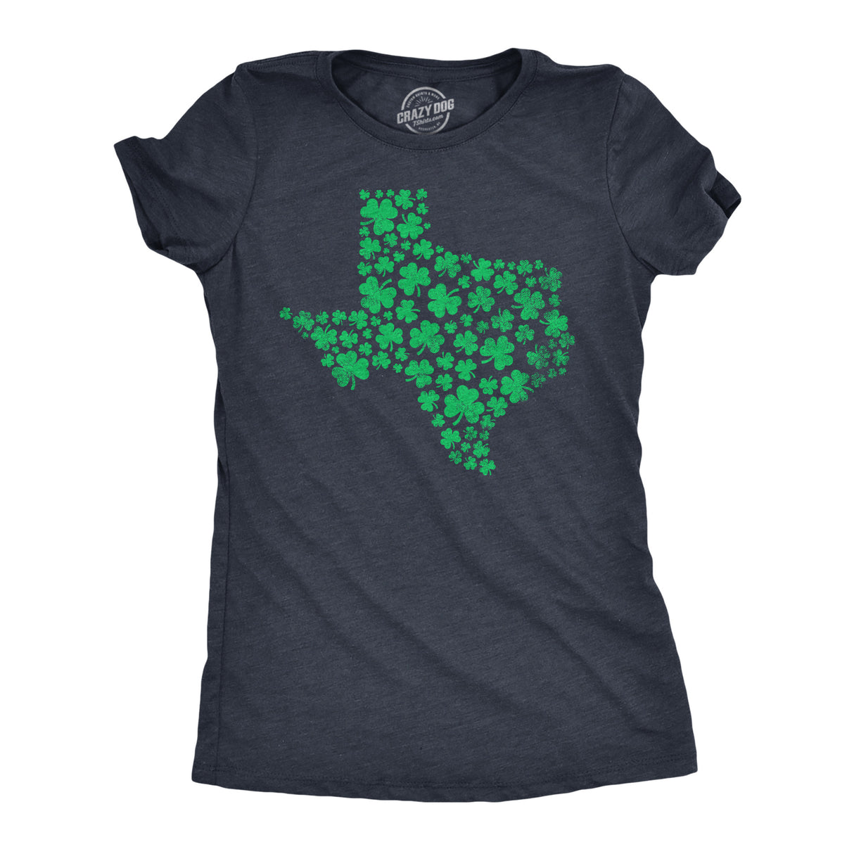 Womens Texas State Clover T Shirt Funny St Pattys Day Parade Four Leaf Shamrock Tee For Ladies