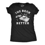 Womens Funny T Shirts The Book Was Better Sarcastic Halloween Reading Graphic Tee for Ladies
