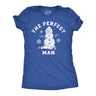 Womens Funny T Shirts The Perfect Man Sarcastic Holiday Season Snowman Graphic Tee For Ladies