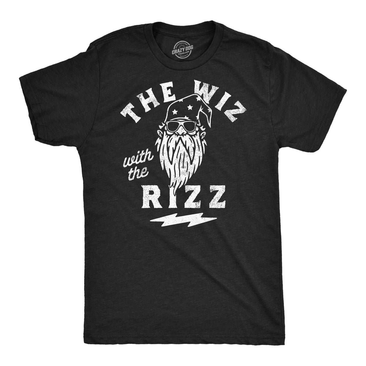 Mens Funny T Shirts The Wiz With The Rizz Sarcastic Wizard Graphic Novelty Tee For Men