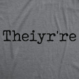 Mens Funny T Shirts Theiyr're Spelling Joke Sarcastic Tee for Men