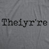 Mens Funny T Shirts Theiyr're Spelling Joke Sarcastic Tee For Men