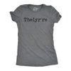 Womens Funny T Shirts Theiyr're Spelling Joke Sarcastic Tee For Ladies