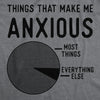 Mens Funny T Shirts Things That Make Me Anxious Sarcastic Pie Graph Novelty Tee For Men