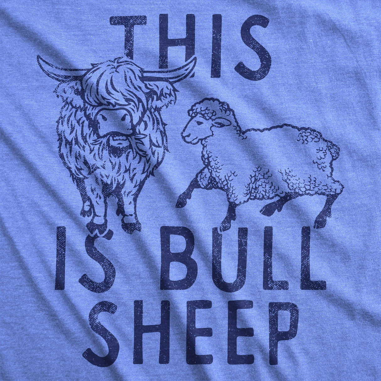 Womens Funny T Shirts This Is Bull Sheep Sarcastic Animal Graphic Novelty Tee For Ladies