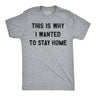 Mens Funny T Shirts This Is Why I Wanted to Stay Home Sarcastic Introvert Tee for Men