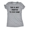 Womens Funny T Shirts This Is Why I Wanted to Stay Home Sarcastic Introvert Tee for Ladies