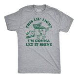 Mens Funny T Shirts This Lil Light Of Mine Im Gonna Let It Shine Sarcastic Dumpster Graphic Tee for Men