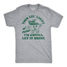 Mens Funny T Shirts This Lil Light Of Mine Im Gonna Let It Shine Sarcastic Dumpster Graphic Tee for Men