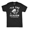 Mens Funny T Shirts Tis The Seasonal Depression Sarcastic Christmas Graphic Tee for Men