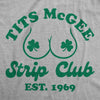 Womens Tits McGee Strip Club Funny T Shirts St Patricks Day Graphic Tee