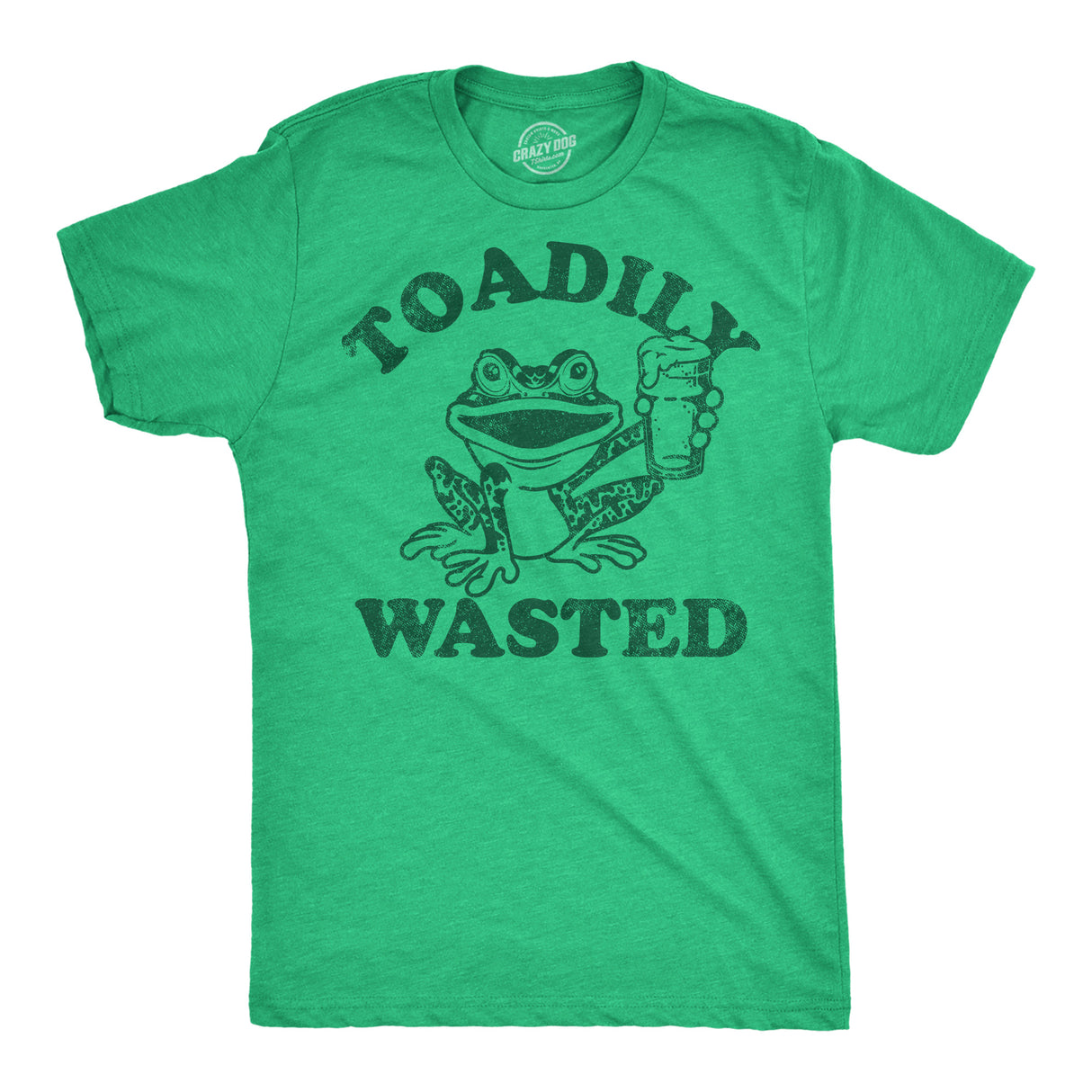 Mens Funny T Shirts Toadily Wasted Sarcastic Drinking Graphic Tee for Men