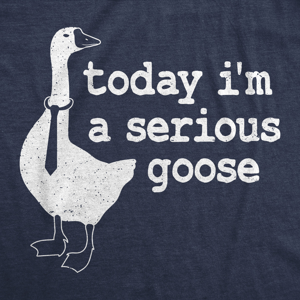 Mens Today I'm a Serious Goose Funny T Shirt Mens Office Shirt Animal Tee for Guys